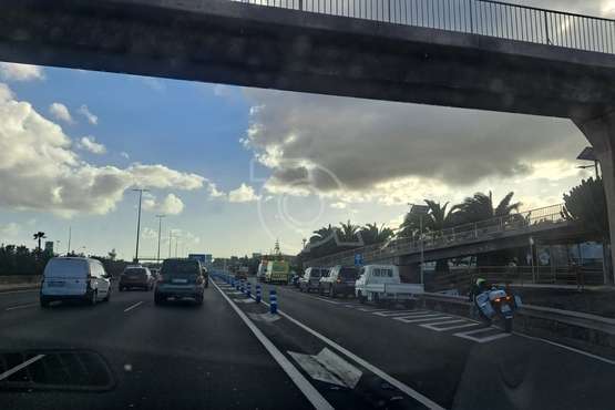 Nueva colisión múltiple en la GC-1, en dirección sur, a la altura de Las Remudas (Telde)/TA.